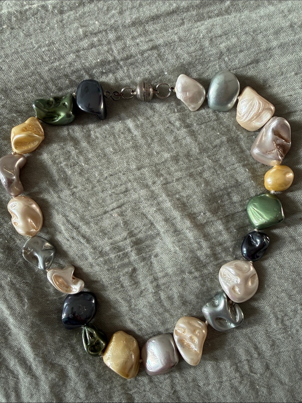 Multi-Color Irregular Pearl Necklace - Women Jewelry
